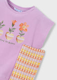 Conj. Leggings flare lilac