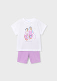 Conj. Leggings sneakers lilac