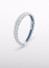Diadema tweed celeste