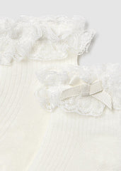 Calcetin volantes crudo