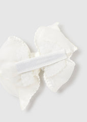 Set de banda y moño nata