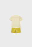 Conj. Camisa mc mao y bermuda oliva