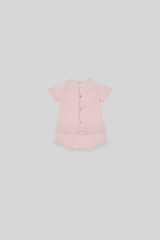 CONJ. JUBON C/BRAGA CALADO "ESSENTIA" ROSA