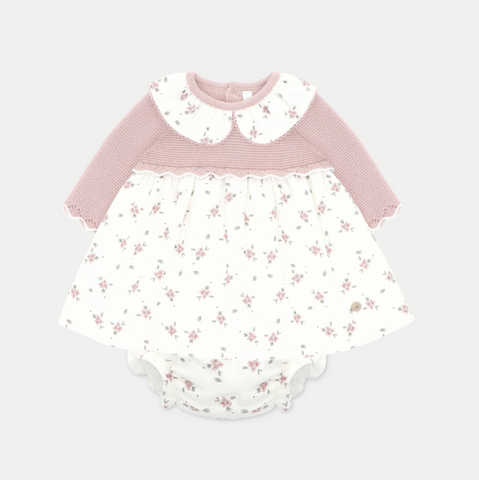 VESTIDO C/BRAGUITA PTO Y TELA "CARDIFF"