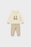 Conj. Sudadera c/gorro y pants "Cute Dino"