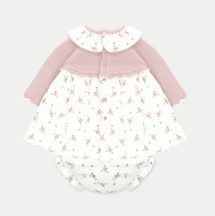 VESTIDO C/BRAGUITA PTO Y TELA "CARDIFF"