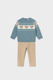 Conj. Sueter y pantalon pana ositos artico