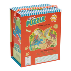 Shaped Puzzle "Dinosaurios" (30 pzas)