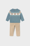 Conj. Sueter y pantalon pana ositos artico