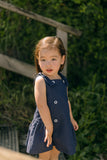 VESTIDO LINO ALGODON BOTONES INFANTIL "ESLORA"