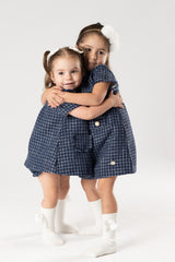 VESTIDO INFANTIL "DERBY" MARINO