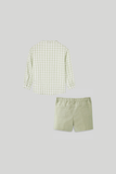 CONJ. SHORT Y CAMISA CUADROS "FRESCURA"