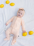 Peach mouse footie