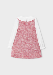 Vestido pichi combinado cereza