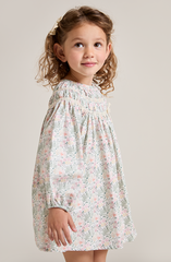 VESTIDO TELA NIÑA PRAVIA VERDE