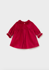 Vestido terciopelo rojo-dorado