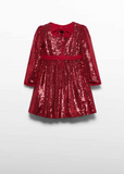 Vestido lentejuelas rojo