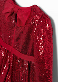 Vestido lentejuelas rojo