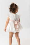 VESTIDO C/BRAGA TELA BORDADA "VICTORIA"