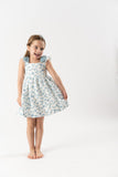 VESTIDO TELA ESTAMPADA "MILTON" AZUL