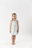 VESTIDO TELA ESTAMPADA "MILTON" AZUL