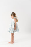 VESTIDO TELA ESTAMPADA "MILTON" AZUL