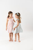 VESTIDO TELA ESTAMPADA "MILTON" AZUL