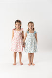 VESTIDO TELA ESTAMPADA "MILTON" AZUL