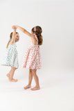VESTIDO TELA ESTAMPADA "MILTON" AZUL
