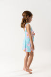 Romper punto cut out flores lilac