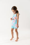 Romper punto cut out flores lilac