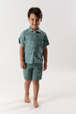 Conj. Bermuda y camisa estampado moto  alga
