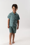 Conj. Bermuda y camisa estampado moto  alga