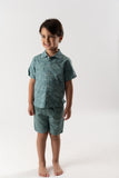 Conj. Bermuda y camisa estampado moto  alga