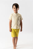 Conj. Camisa mc mao y bermuda oliva