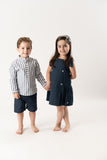 VESTIDO LINO ALGODON BOTONES INFANTIL "ESLORA"