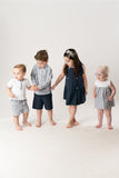 VESTIDO LINO ALGODON BOTONES INFANTIL "ESLORA"