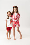 Conj. Bluson y shorts stripes persimon