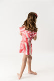 Conj. Bluson y shorts stripes persimon