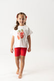 Conj. Leggings sneakers persimon