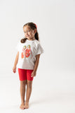 Conj. Leggings sneakers persimon