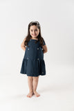 VESTIDO LINO ALGODON BOTONES INFANTIL "ESLORA"