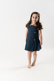 VESTIDO LINO ALGODON BOTONES INFANTIL "ESLORA"