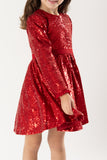 Vestido lentejuelas rojo