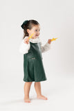 Vestido polipiel combinado botella