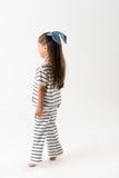 Conj. tricot stripes corazones crudo