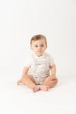 CONJ. CAMISA Y SHORT BOMBACHO "QUEBEC" BEIGE