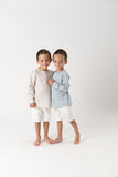 CONJ.CAMISA Y SHORT NIÑO "QUEBEC" AZUL