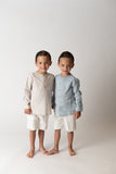 CONJ.CAMISA Y SHORT NIÑO "QUEBEC" AZUL