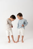 CONJ.CAMISA Y SHORT NIÑO "QUEBEC" AZUL